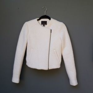 NWOT Banana Republic wool blend moto jacket coat